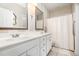 Double vanity bathroom with shower/tub combo at 2112 White Pond Ct, Apex, NC 27523
