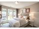 Bright bedroom with large windows and a cozy bed at 248 Broomside Ave, Raleigh, NC 27603