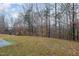 Backyard with grass and view of treeline at 2862 Filbert St, Raleigh, NC 27610