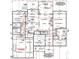 Detailed floorplan showcasing the layout of the kitchen, living room, bedrooms, and other spaces at 3912 Cedar Knolls Dr, Youngsville, NC 27596