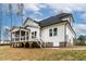 Large wooden deck perfect for entertaining and enjoying the outdoors at 3912 Cedar Knolls Dr, Youngsville, NC 27596