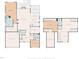 Detailed floor plan showcasing the layout of the home's two floors with dimensions at 7320 Dunsany Ct, Wake Forest, NC 27587