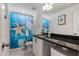 Bathroom with a shower and sink at 8217 Cannon Grove Dr, Willow Springs, NC 27592