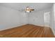 Bright bedroom with hardwood floors and spacious closets at 317 Compton Rd, Raleigh, NC 27609