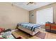 Small bedroom with a single bed and window at 555 House Rd, Kenly, NC 27542