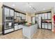 Modern kitchen with stainless steel appliances and granite countertops at 555 House Rd, Kenly, NC 27542