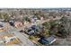 An aerial shot displays homes within the community and their proximity to tree coverage at 835 Sunset Ave, Rocky Mount, NC 27804