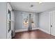 Spacious bedroom with hardwood floors and gray walls at 835 Sunset Ave, Rocky Mount, NC 27804