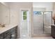 Modern bathroom with a double vanity and large shower at 871 Parc Townes Dr # 1, Wendell, NC 27591