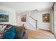 Cozy living room with comfortable seating and access to outdoor space at 871 Parc Townes Dr # 1, Wendell, NC 27591