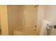Clean bathroom with bathtub and shower at 2530 Friedland Pl # 104, Raleigh, NC 27617