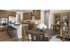 Kitchen features a dining area with a table for four at 313 Umstead St, Sanford, NC 27330