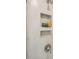 Shower detail featuring built-in shelves and modern fixtures at 313 Umstead St, Sanford, NC 27330