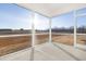 Spacious screened porch overlooking a large backyard at 35 Mable Court # 3, Lillington, NC 27546