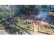 Elevated view of backyard patio and fire pit at 507 Hawkins Ave, Sanford, NC 27330