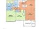 Two-bedroom, two-bath floor plan with open layout at 614 Weather Ridge Ln # 26, Cary, NC 27513