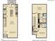 Two-story floor plan showcasing an open layout and spacious rooms at 1235 Willow Tree Way, Graham, NC 27253