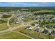 An aerial view of a thriving neighborhood with well-maintained homes and green spaces at 147 E Wellesley Dr, Clayton, NC 27520