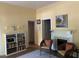 Cozy living room with fireplace and built-in shelving at 322 Mccauley St, Chapel Hill, NC 27516