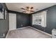 Bedroom with window, closet, and ceiling fan at 516 Argyll Dr, Sanford, NC 27332