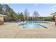 Inviting community pool with ample deck space at 5734 Corbon Crest Ln, Raleigh, NC 27612