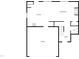 Main floor plan showcasing kitchen, living room, garage, and 1/2 bath at 917 Palm Ct, Mebane, NC 27302