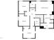 Second floor layout features 3 bedrooms, 2 baths, laundry, and hall at 917 Palm Ct, Mebane, NC 27302