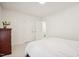 Bedroom with double bed, built-in closet, and access to a full bathroom at 105 N Bend Dr, Knightdale, NC 27545