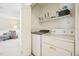 Main floor laundry with washer and dryer hookups at 105 N Bend Dr, Knightdale, NC 27545