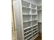 Large walk-in closet boasting wood floors, rod, and shelving storage for optimal home organization at 318 Hinton St, Apex, NC 27502