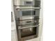 Stainless steel Thermador wall oven and microwave combination offers a modern and sleek design at 318 Hinton St, Apex, NC 27502