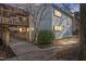 Building exterior at dusk featuring a walkway and landscaping at 5112 Flint Ridge Pl, Raleigh, NC 27609