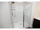 Large walk-in shower with built-in shelving at 601 Joe Gibson Dr, Gibsonville, NC 27249