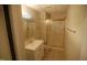 Basement bathroom with shower and vanity at 2004 Clyde Bank Ct, Cary, NC 27511