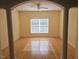 Formal dining room with hardwood floors and large window at 2004 Clyde Bank Ct, Cary, NC 27511