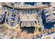 Top-down view of building and parking lot at 2621 Oldgate Dr # 105, Raleigh, NC 27604