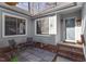 Cozy patio with brick flooring and comfortable seating at 316 Trappers Run Dr, Cary, NC 27513