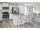Modern kitchen with stainless steel appliances and an island at 38 Brazan Ct, Fuquay Varina, NC 27526