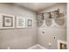 Functional laundry room with shelving and storage at 38 Brazan Ct, Fuquay Varina, NC 27526