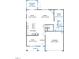 First floor plan showcasing kitchen, Gathering room, and guest suite at 417 Marthas View Way, Wake Forest, NC 27587