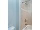 Clean bathroom with tile shower/tub combo at 5904 Bellona Ln, Raleigh, NC 27612