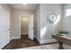 Open home office with hardwood floors and natural light at 5904 Bellona Ln, Raleigh, NC 27612