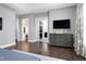 Main bedroom with en-suite bathroom and walk-in closet at 5904 Bellona Ln, Raleigh, NC 27612