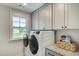 Functional laundry room with modern appliances, ample cabinet space, and a convenient folding area at 90 Demascus Way # 024, Four Oaks, NC 27524