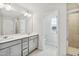 Double vanity bathroom with shower and toilet at 0 Hanover Dr, Sanford, NC 27330