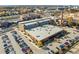 Aerial view of a large revitalized mill, showcasing parking and location near city amenities at 1108 Taylor St, Durham, NC 27701