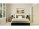Bright bedroom with a comfortable bed and large window at 1528 Goldfinch Perch Ln, Knightdale, NC 27545