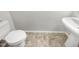 Small bathroom with pedestal sink and tile floor at 3113 Skybrook Ln, Durham, NC 27703