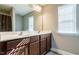 Bathroom boasts double sinks and a large vanity at 332 Dove Cottage Ln, Cary, NC 27519
