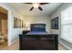Bedroom with a double bed, en-suite bathroom and window at 332 Dove Cottage Ln, Cary, NC 27519